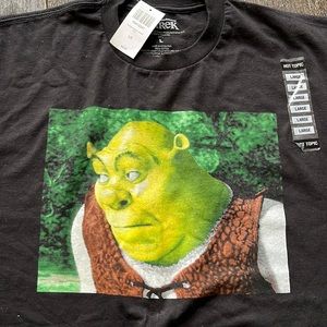 NWT hot topic mens Shrek t shirt size large black